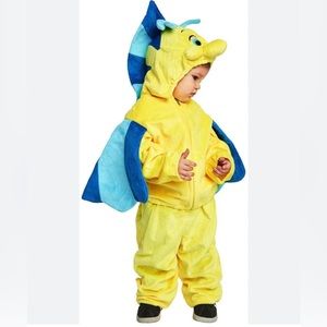 Disney Baby The Little Mermaid Flounder Costume Size 6-12 Months